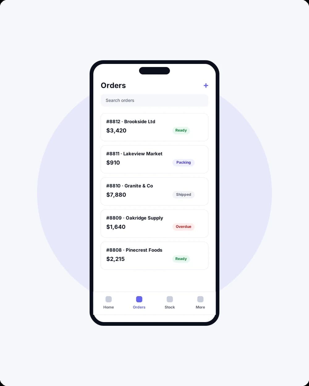 Mobile responsive view